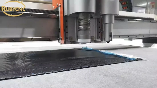 Lâmina de faca oscilante CNC Máquina de corte digital para tecido de neoprene Fibra de carbono Fibra de vidro Tecido não tecido pré-impregnado Materiais compostos